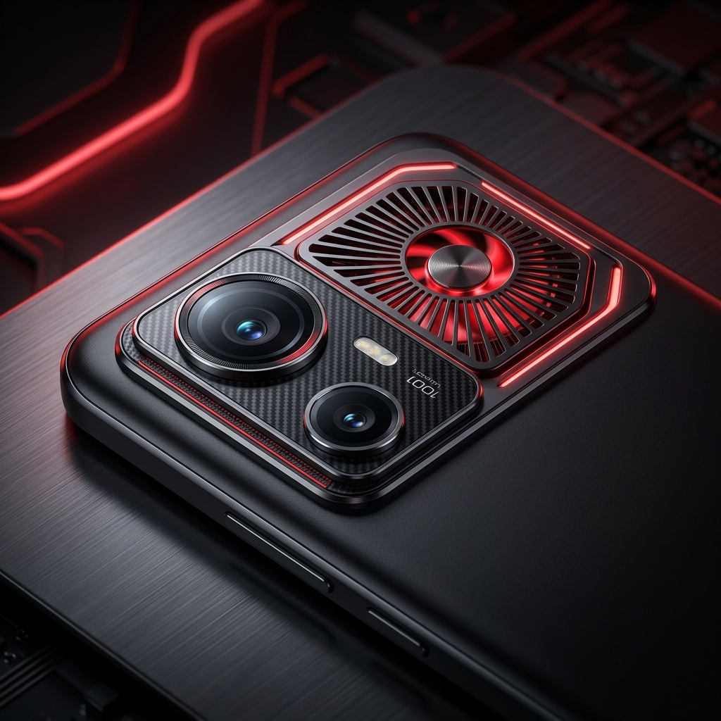 Chi tiết quạt tản nhiệt chủ động trên mặt lưng Xiaomi Redmi K90 Ultra