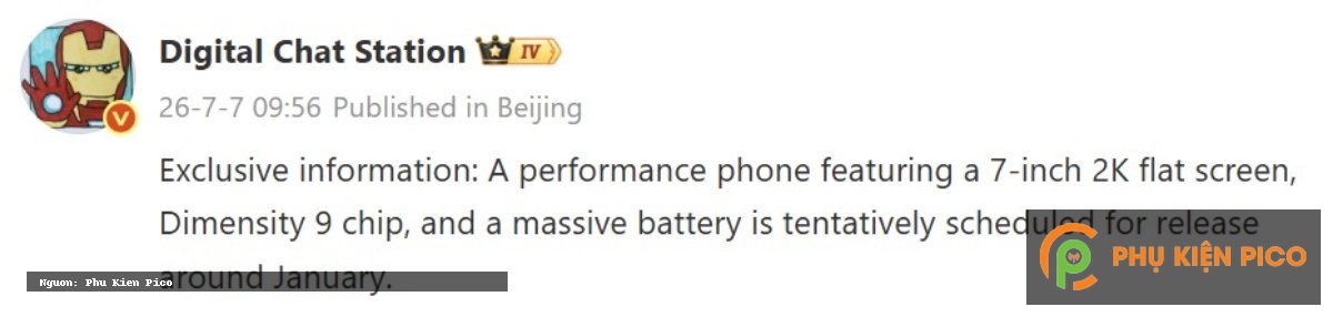 Màn hình 7 inch 2K Redmi Turbo 6 Max