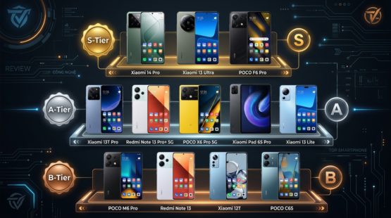 Bảng xếp hạng tất cả điện thoại Xiaomi Redmi POCO chính hãng tại Việt Nam