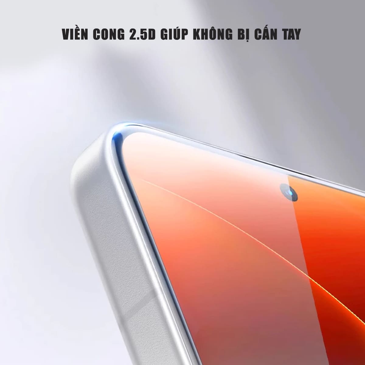 Kính cường lực Xiaomi 18 Pro Max trong suốt full màn hình không viền đen Smart Devil có khung hỗ trợ dán