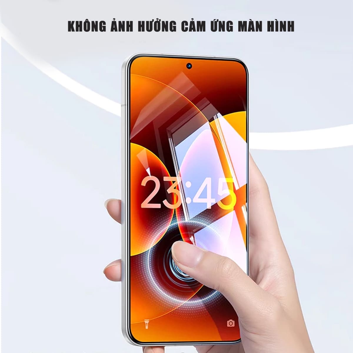 Kính cường lực Xiaomi 18 Pro Max trong suốt full màn hình không viền đen Smart Devil có khung hỗ trợ dán