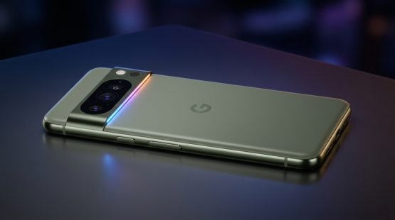 Google Pixel 11 Pro mau Olive voi dai den LED HiLight doc dao va cum camera thuong hieu