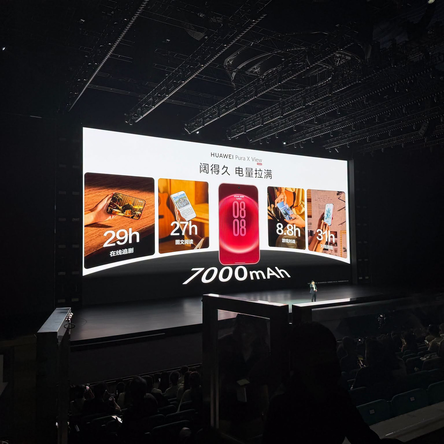 HUAWEI Pura X View pin 7000mAh dùng được 2 ngày
