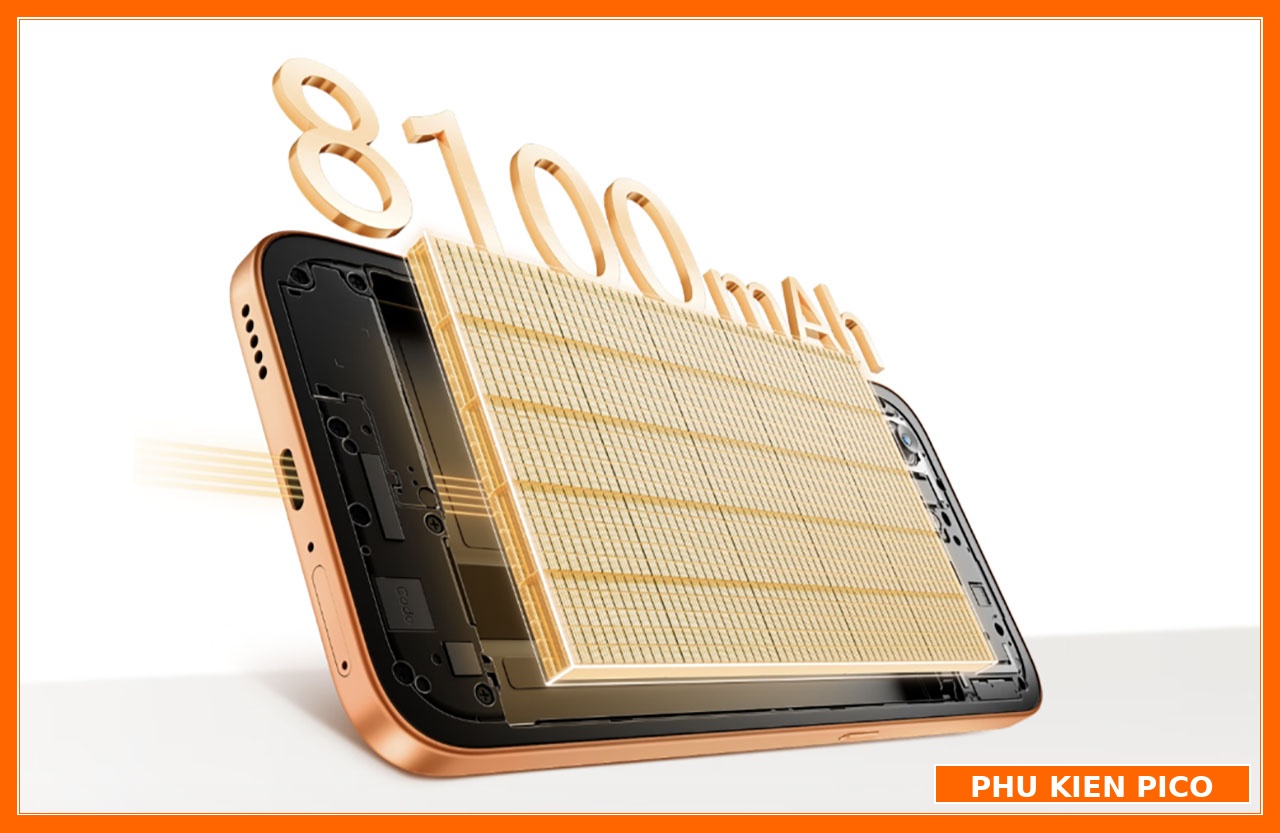 Viên pin 8.100 mAh chuẩn kháng nước IP69K HONOR X7e Plus