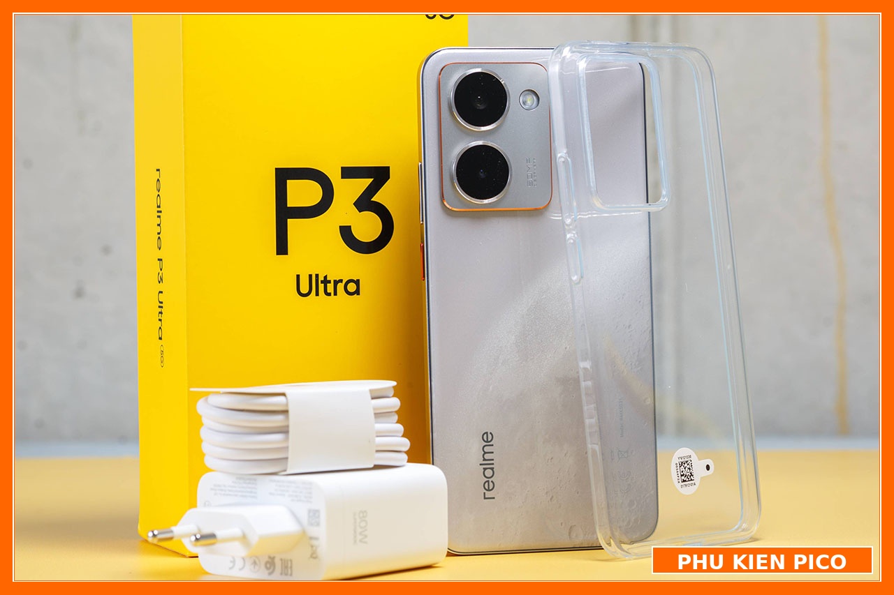 Mở hộp Realme P3 Ultra 5G đầy đủ củ sạc nhanh 80W và phụ kiện