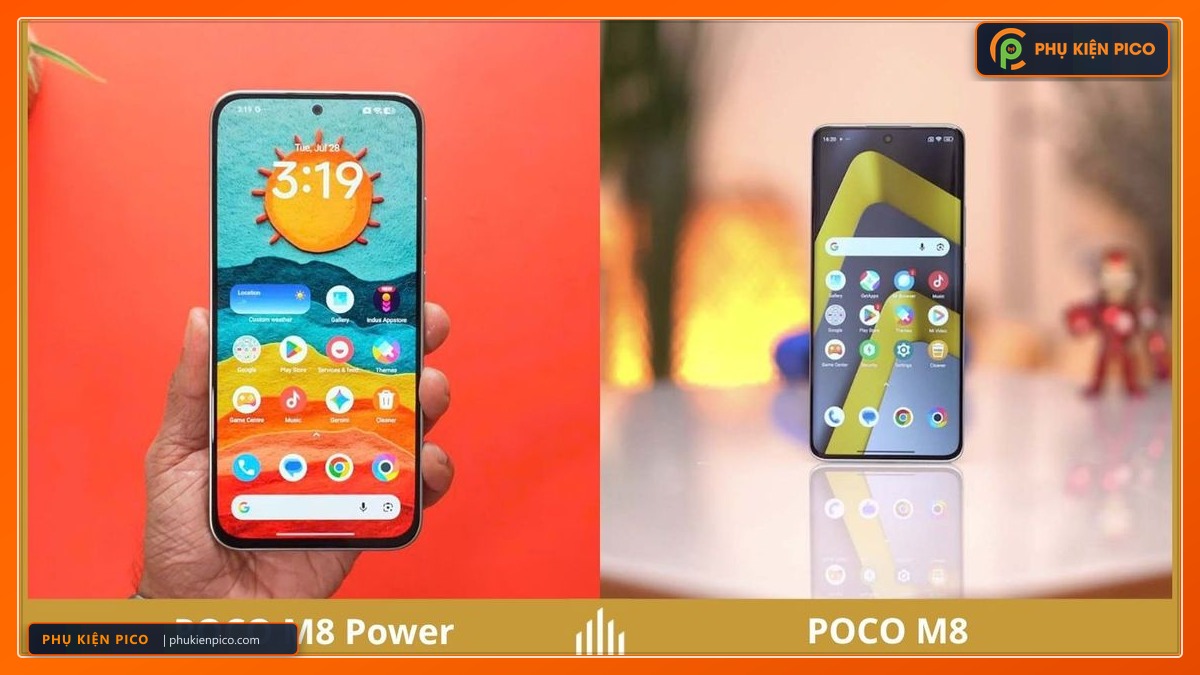 So sánh màn hình POCO M8 Power và POCO M8