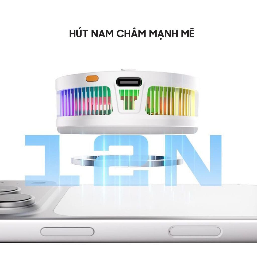 Quạt tản nhiệt điện thoại sò lạnh K10 AI ngàm kẹp rời màn hình hiển thị nhiệt độ Led RGB giảm nhiệt nhanh hỗ trợ tăng FPS Gaming - Hình ảnh 7