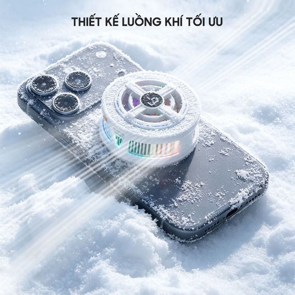Quạt tản nhiệt điện thoại sò lạnh K10 AI ngàm kẹp rời màn hình hiển thị nhiệt độ Led RGB giảm nhiệt nhanh hỗ trợ tăng FPS Gaming - Hình ảnh 10