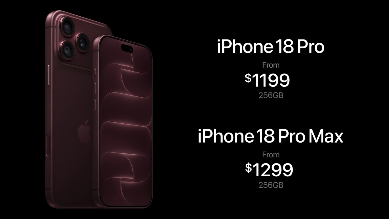 Bang gia iPhone 18 Pro va iPhone 18 Pro Max Bảng giá khởi điểm iPhone 18 Pro từ 1.199 USD và iPhone 18 Pro Max từ 1.299 USD