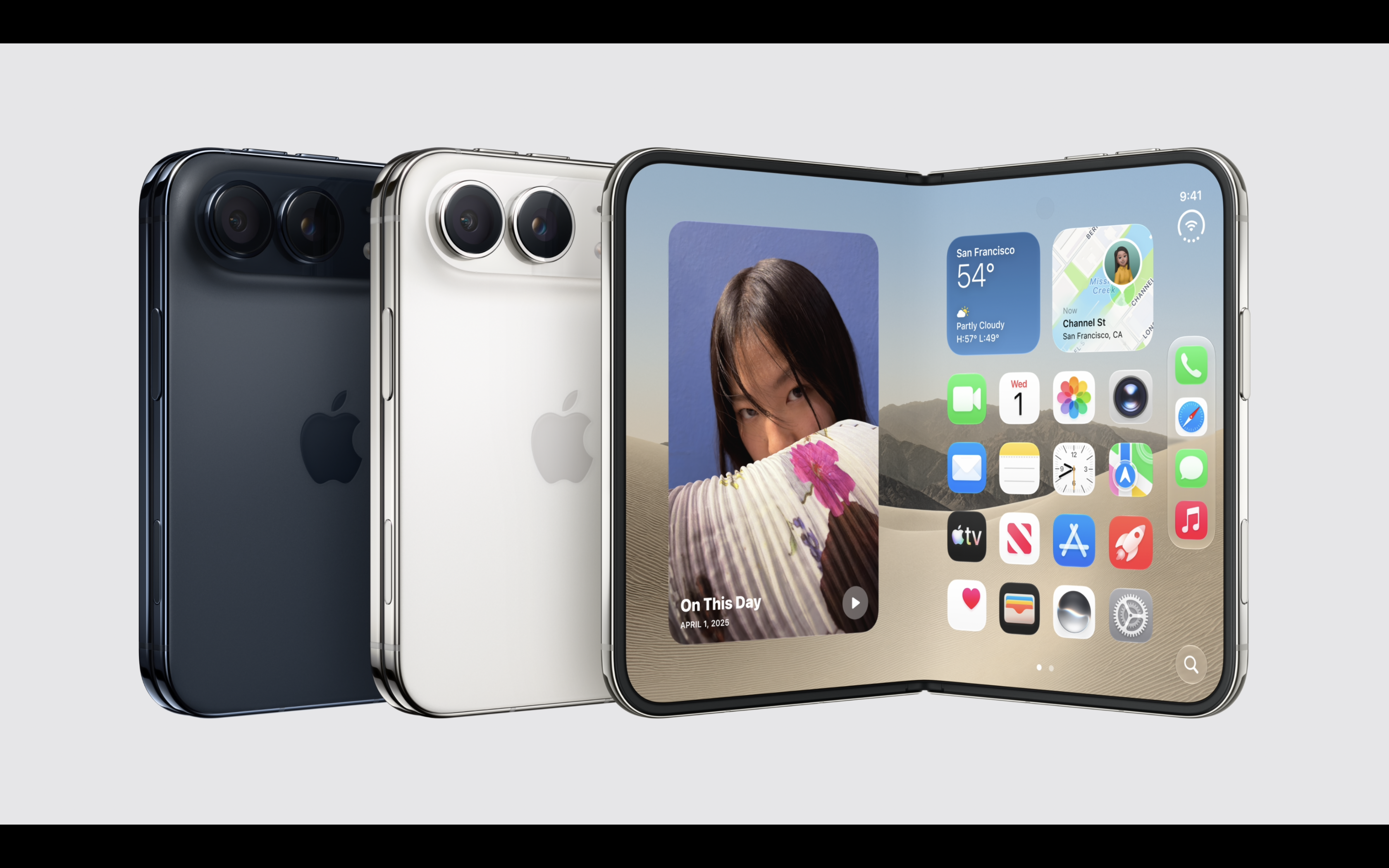 Điện thoại gập Apple iPhone Duo trang bị hệ thống camera 48MP Dual Fusion