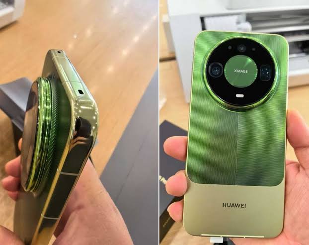 Thiết kế mặt lưng hai tông màu vân sọc độc đáo trên Huawei Mate 90 Pro Max