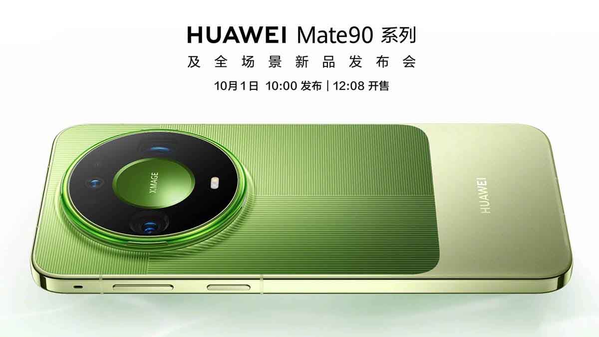Poster chính thức Huawei công bố ngày ra mắt Huawei Mate 90 series vào ngày 01-10