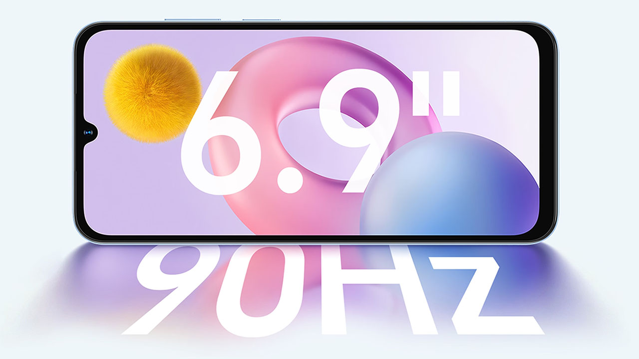 Màn hình chính IPS LCD kích thước lớn 6.9 inch hỗ trợ tần số quét 90Hz