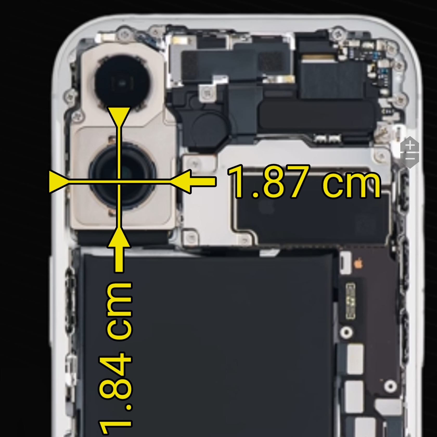 Module camera chính trên iPhone 17 tiêu chuẩn