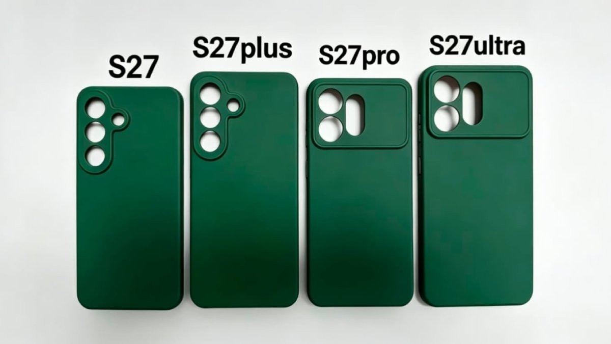 Rò rỉ ốp lưng 4 phiên bản Galaxy S27 S27 Plus S27 Pro và S27 Ultra