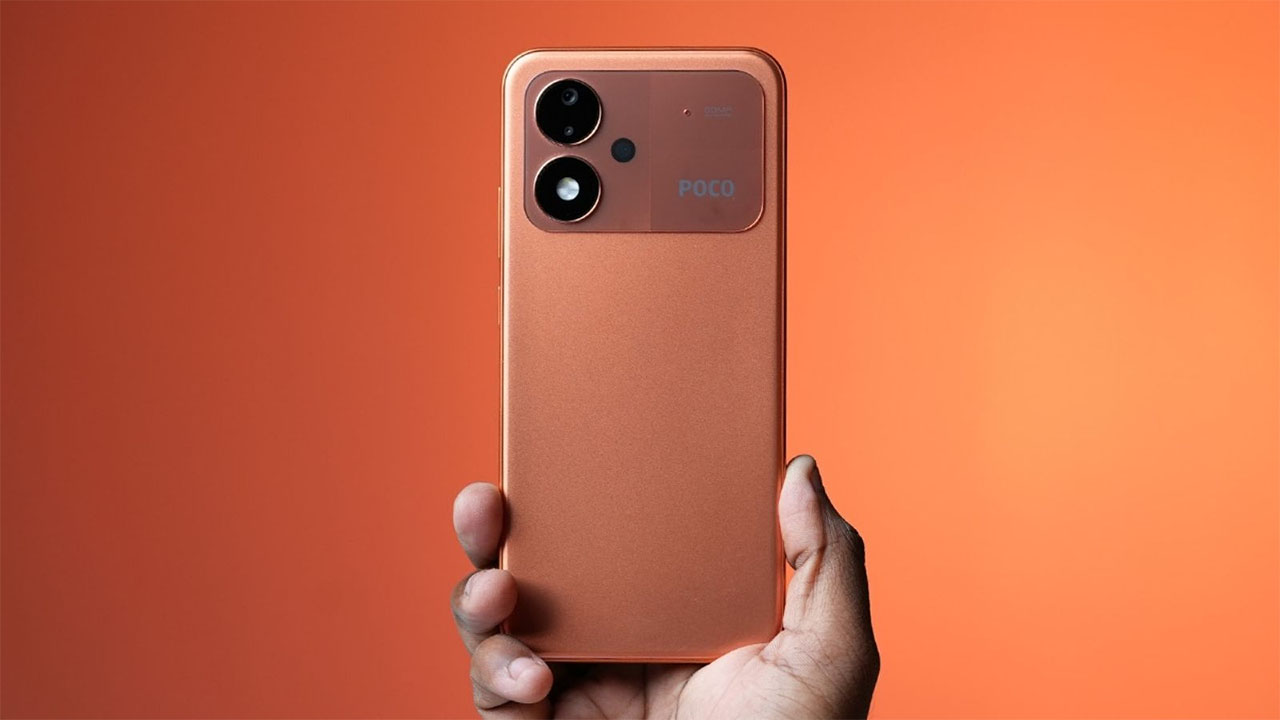 Trên tay thực tế POCO M8 Power 5G phiên bản màu cam