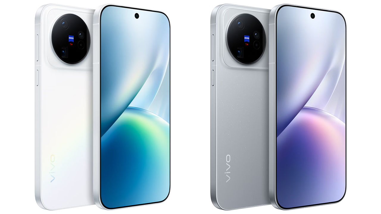 vivo X500 phiên bản màu trắng và màu bạc