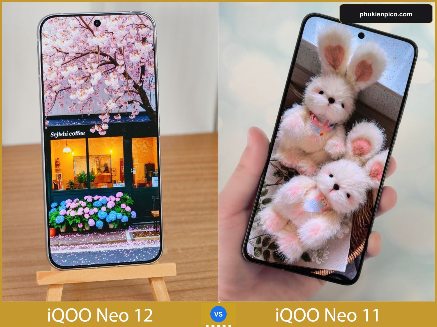 So sánh màn hình AMOLED 2K tần số quét 185Hz của iQOO Neo 12 và 144Hz của iQOO Neo 11