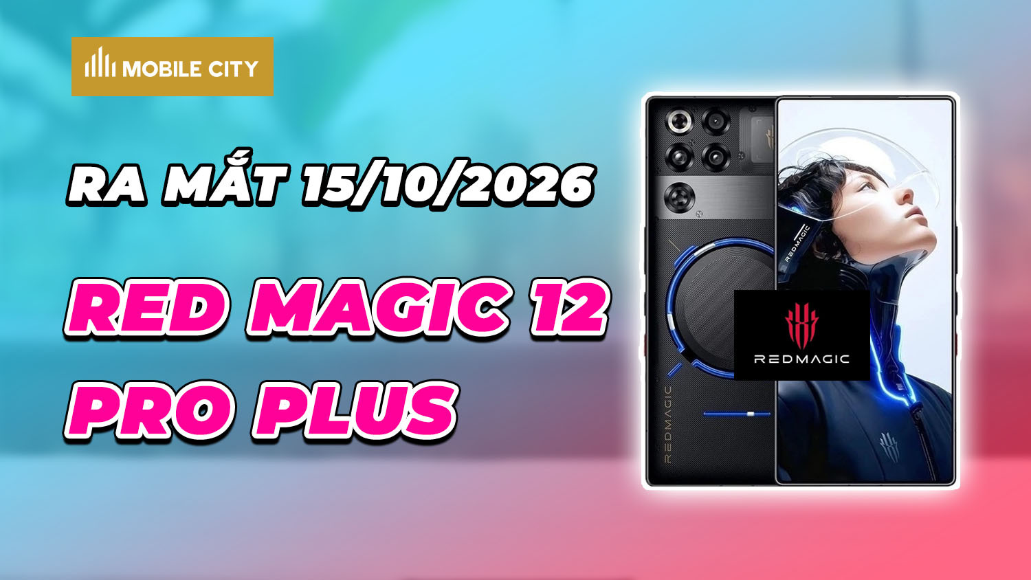 Thiết kế mặt lưng cơ khí đậm chất gaming của Red Magic 12 Pro Plus