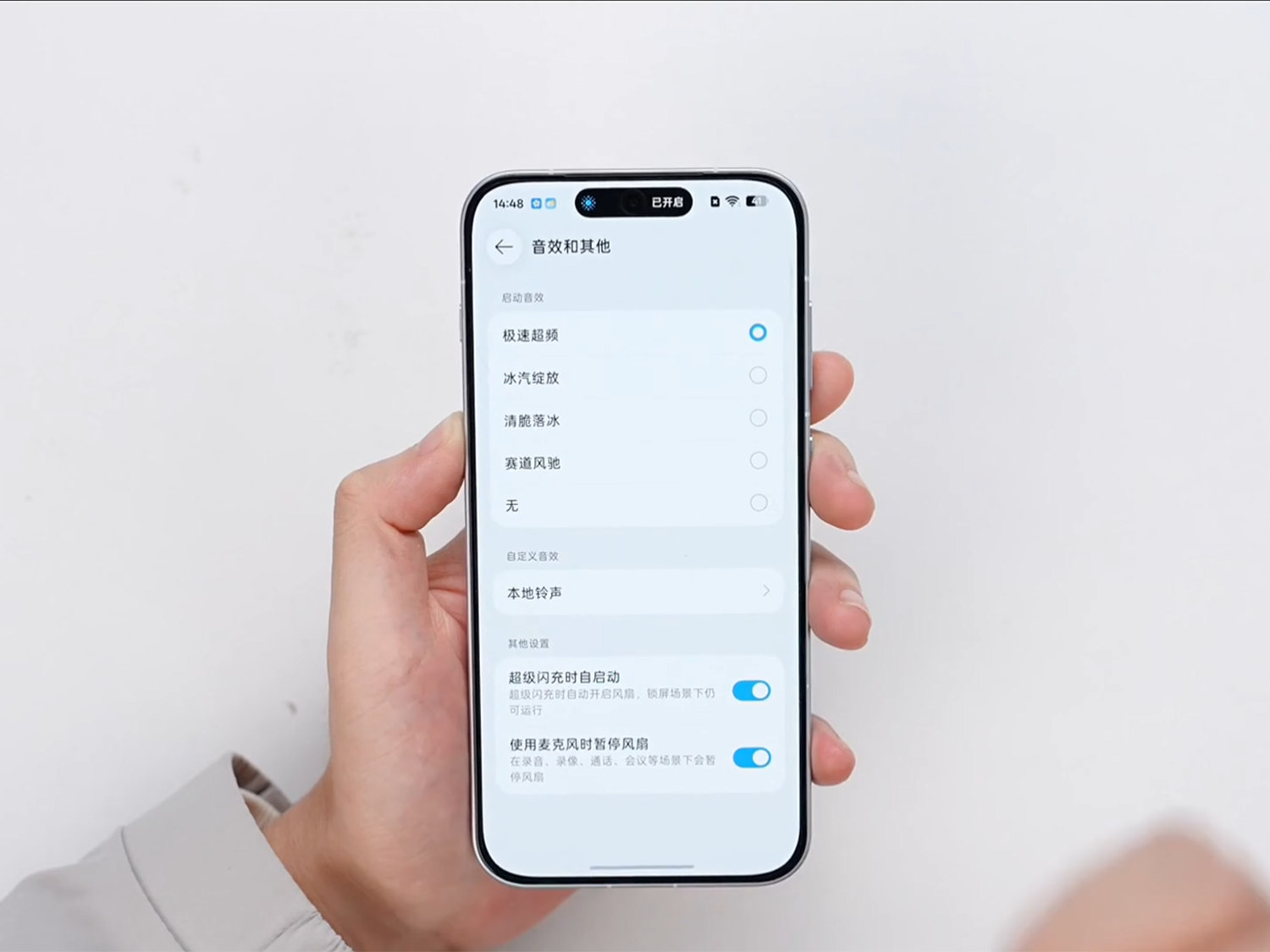 Mặt trước OnePlus Ace 7 màn hình phẳng 6.83 inch viền mỏng kính Crystal Shield