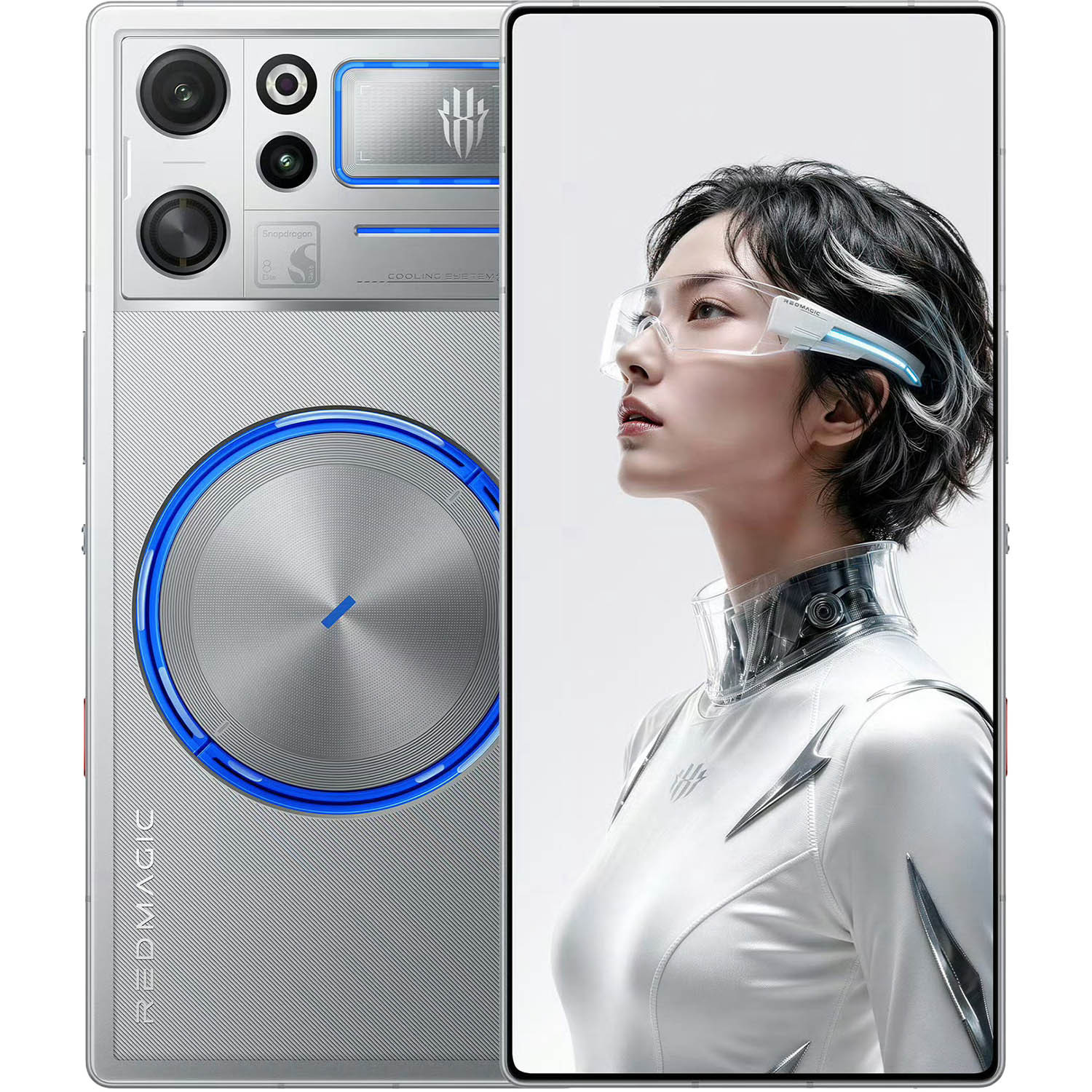 Red Magic 12 Pro Plus phiên bản màu trắng bạc trong suốt