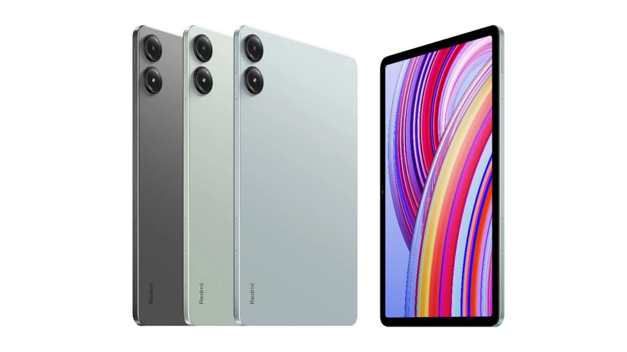 Ba tùy chọn màu sắc sang trọng cùng màn hình phẳng viền mỏng trên Redmi Pad 3 4G