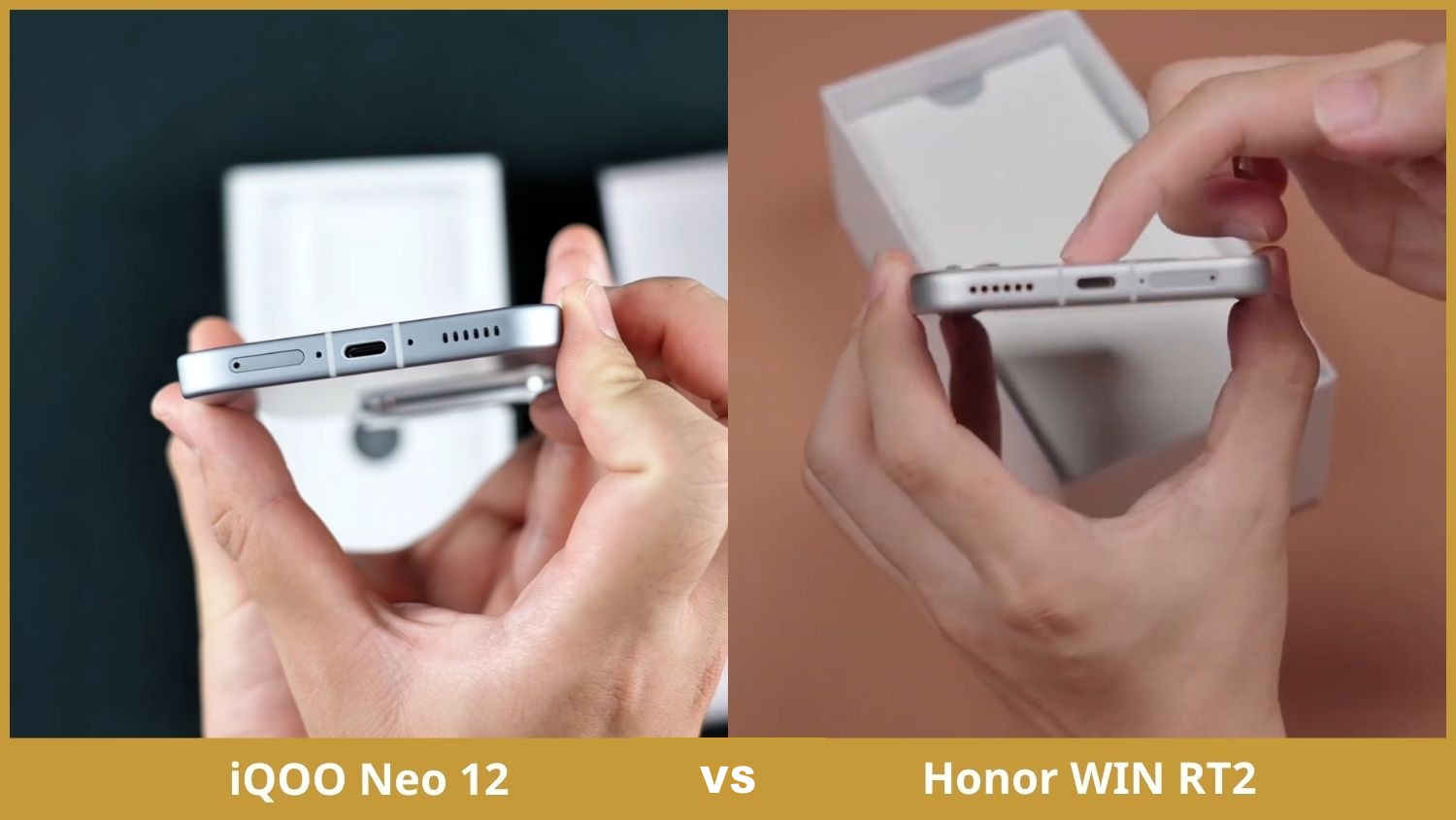 So sánh thời lượng pin và sạc nhanh iQOO Neo 12 vs Honor WIN RT2