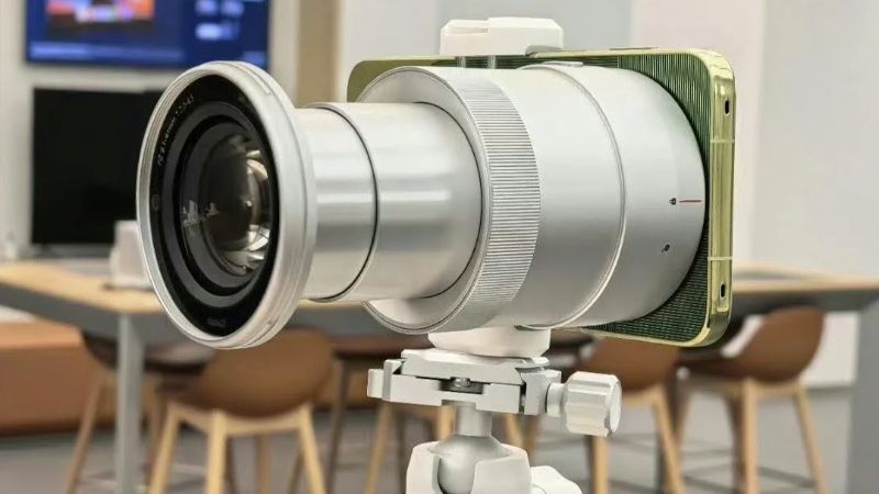Phụ kiện ống kính teleconverter rời trên Huawei Pura 100 Pro Max