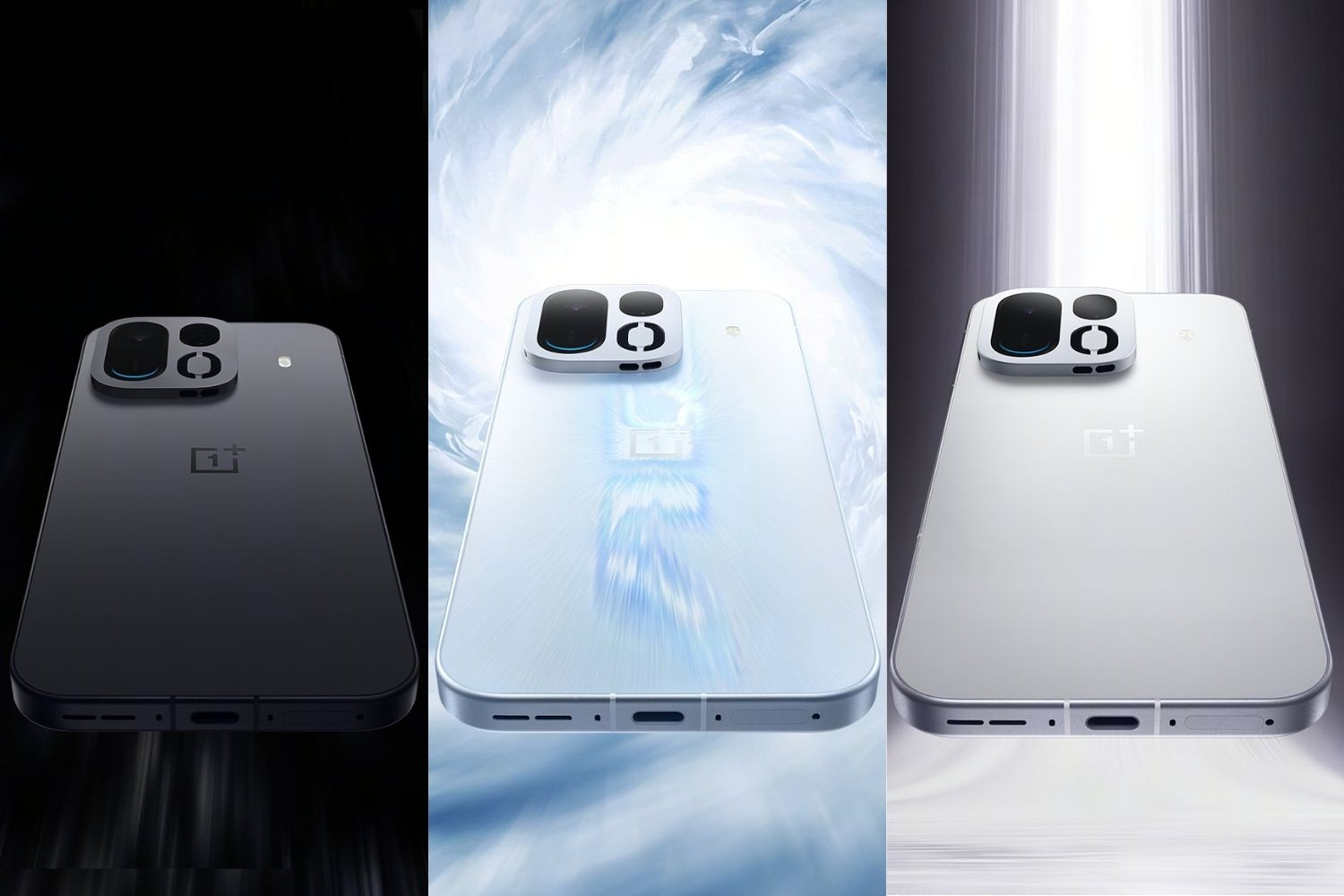 Ba tùy chọn màu sắc OnePlus Ace 7 Pro gồm Trắng Đen và Xanh