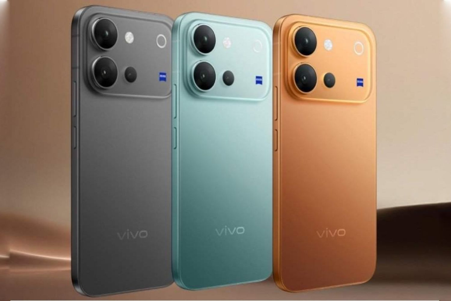 Ba phiên bản màu sắc Đen Xanh và Cam trên Vivo V80